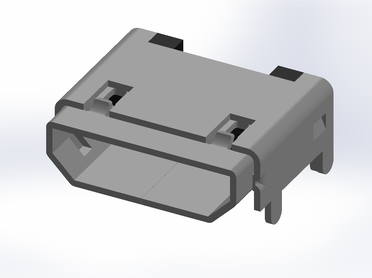 ENG_COM_USB_MICRO_TYPEB_F_HYB_H_5PIN_2SHLD_PEG_BLACK | تصویر محصول