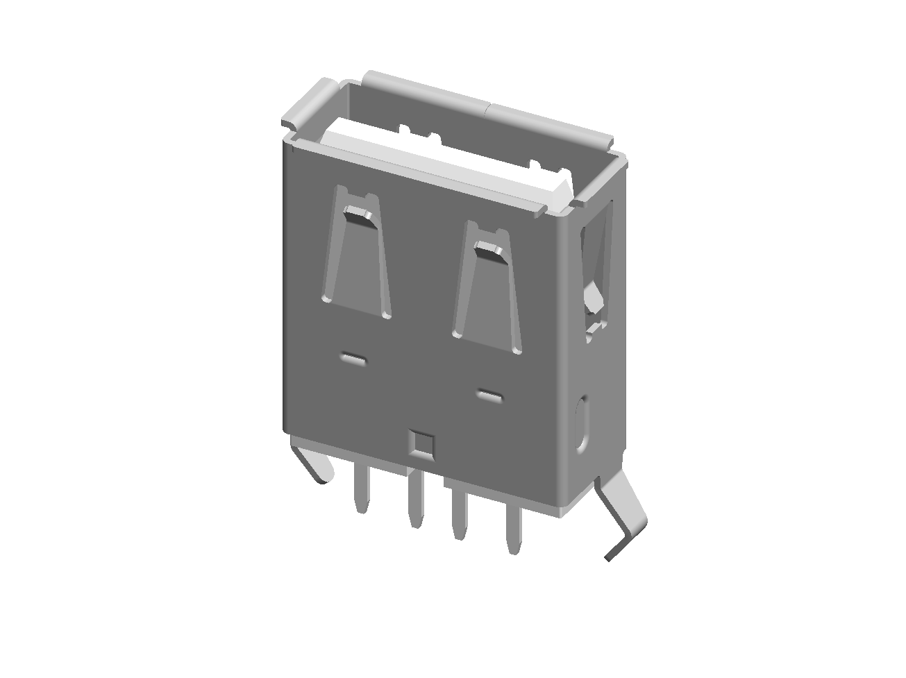 ENG_COM_USB_TYPEA_F_THT_V_4PIN_2SHLD_WHITE | تصویر محصول