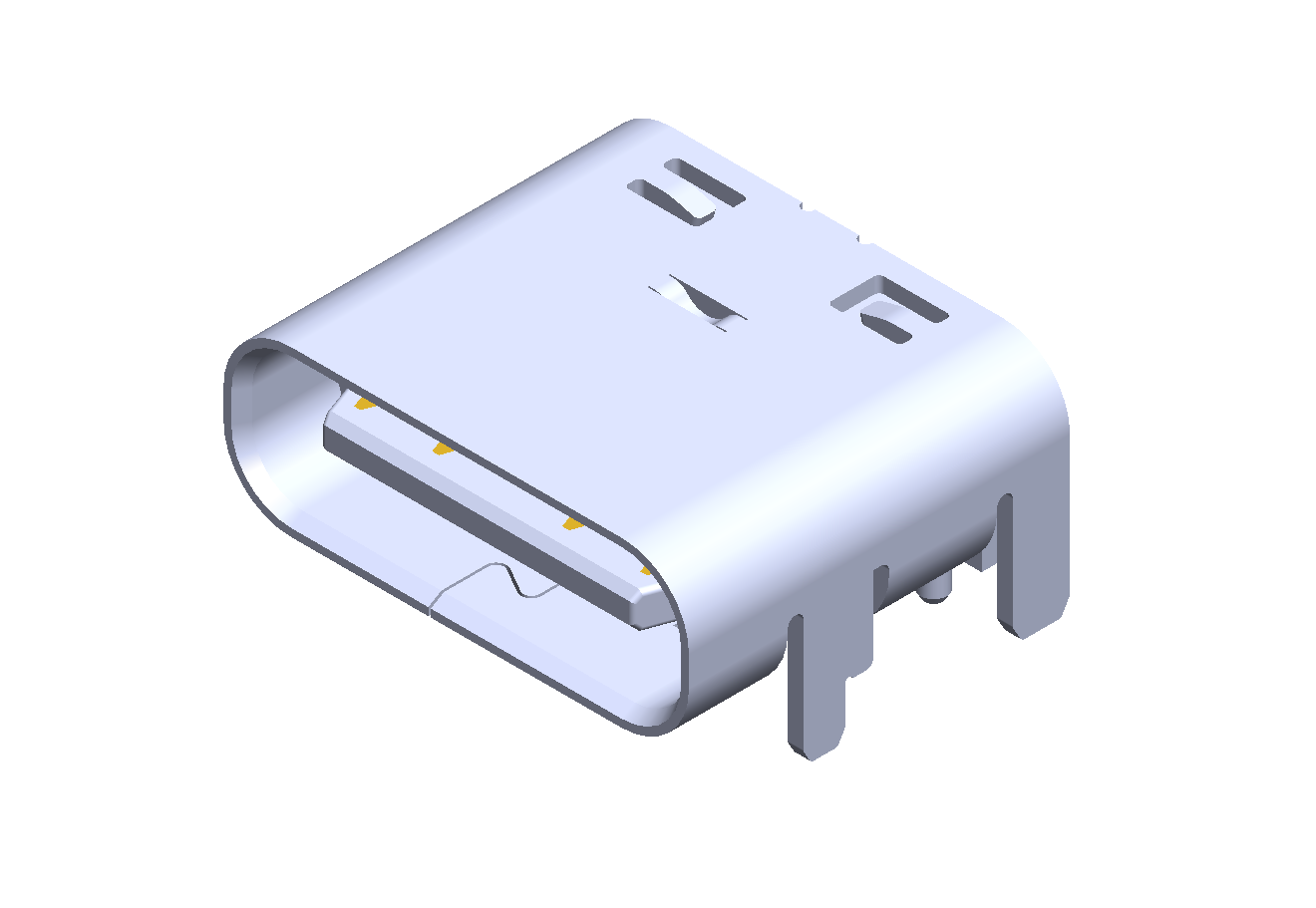 ENG_CON_USB3.1_TYPEC_F_SMT_H_16PIN_4SHLD_TR_BLACK | تصویر محصول