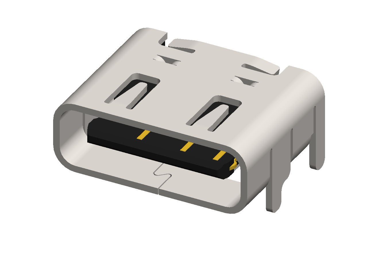 ENG_CON_USB3.1_TYPEC_F_SMT_H_6PIN_4SHLD_BLACK | تصویر محصول